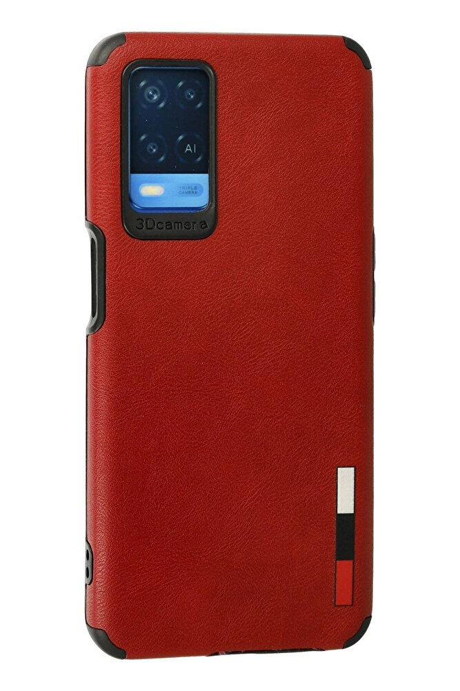 Küçük resim: Oppo A54 4G Kılıf Loop Deri Silikon - Kırmızı-(5796) - VOANFD9596-5081