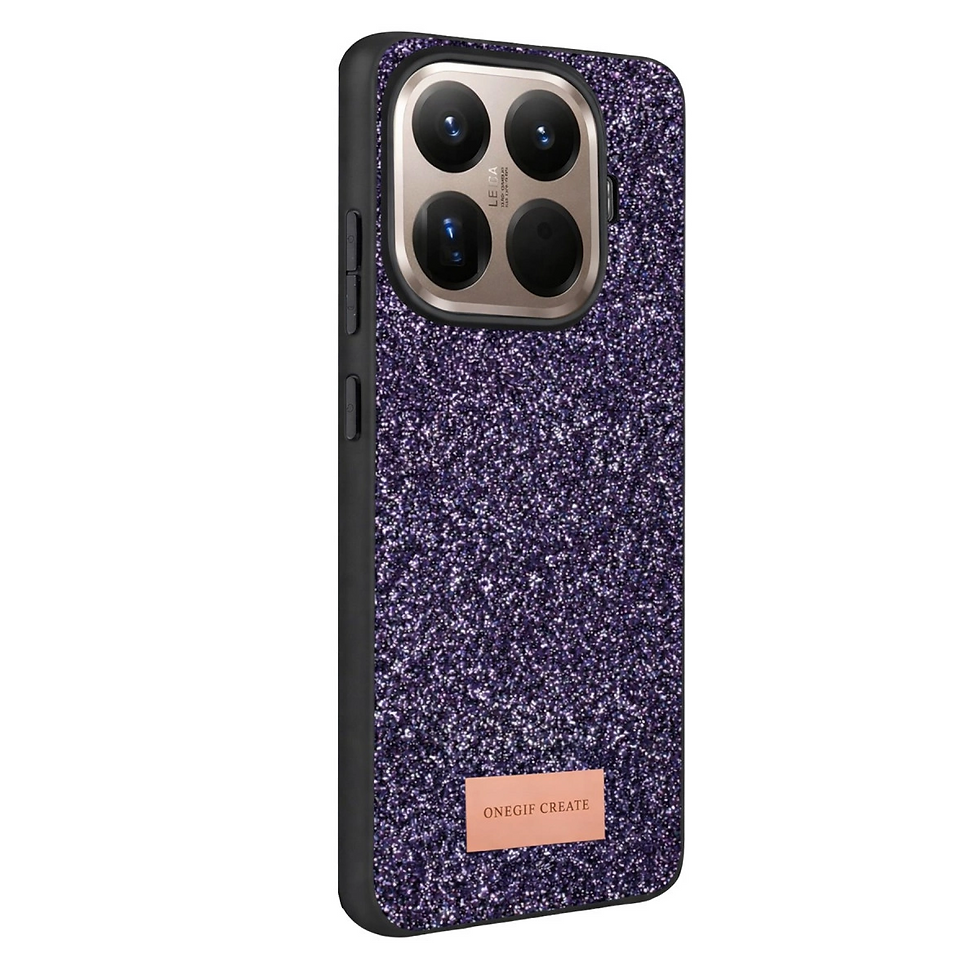 Küçük resim: Onegif Xiaomi Mi 15t Pro Bright Simli Kapak - Derin Mor