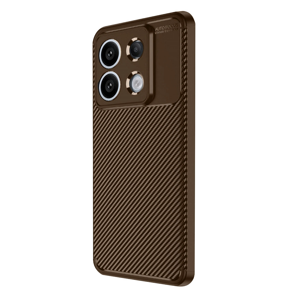 Küçük resim: Xiaomi Redmi Note 13 Pro 4g Kılıf Auto Focus Karbon Kapak - Kahverengi