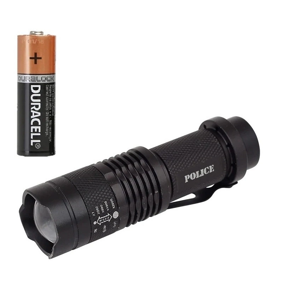 Küçük resim: Cree Q5 Led Zoomlu Pilli Mini Feneri 14500 Pil İle Çalışma Özelliği