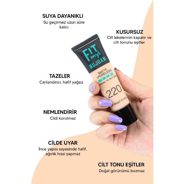 Küçük resim: 3'lü Fit Myi Tüp Fondöten Seti 