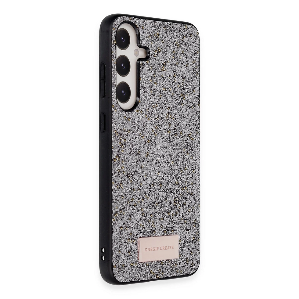 Küçük resim: Onegif Samsung Galaxy A05s Bright Simli Kapak - Gümüş