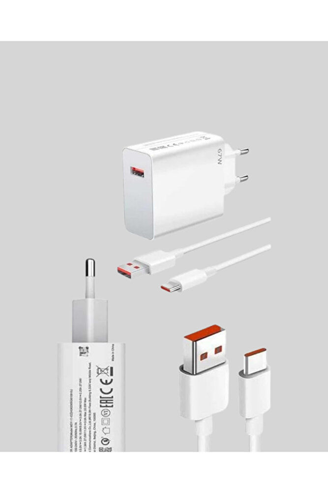 Küçük resim: 67 Watt Çift Turbo Şarj Adaptörü Oppo Reno 4 5 6 Uyumlu - EMTHBA9862-1601