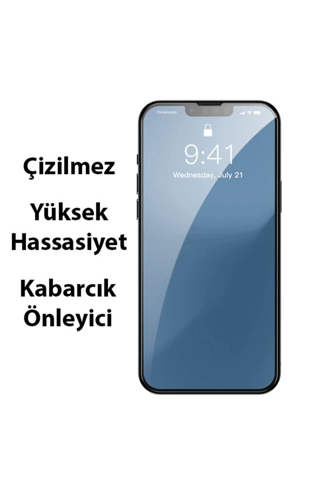Küçük resim: ALLY iPhone 13 Pro Max Tempered Kırılmaz Cam Ekran Koruyucu-(5775) - EMTHBA466