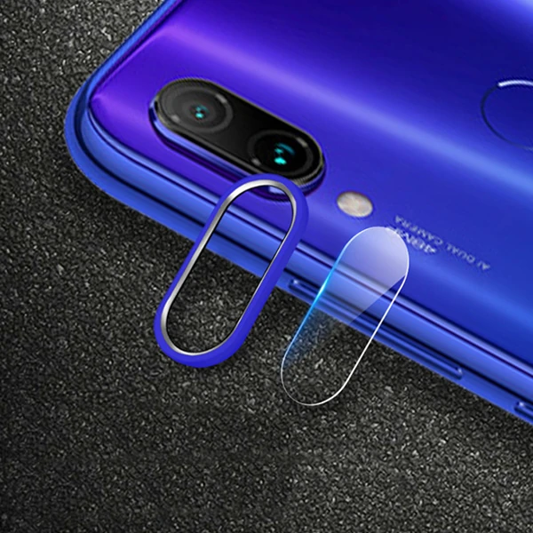 Küçük resim: Xiaom Redmi Note 7 Kamera Koruma Metal Lens+ Kırılmaz Cam Set-(5775) - EMTHBA7
