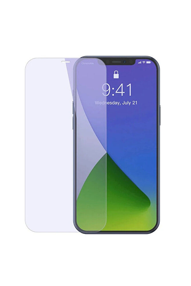 İPhone 12/12 PRO 6.1 0.3mm Antiblue Cam Ekran Koruyucu 2Adet-(5775) - EMTHBA784