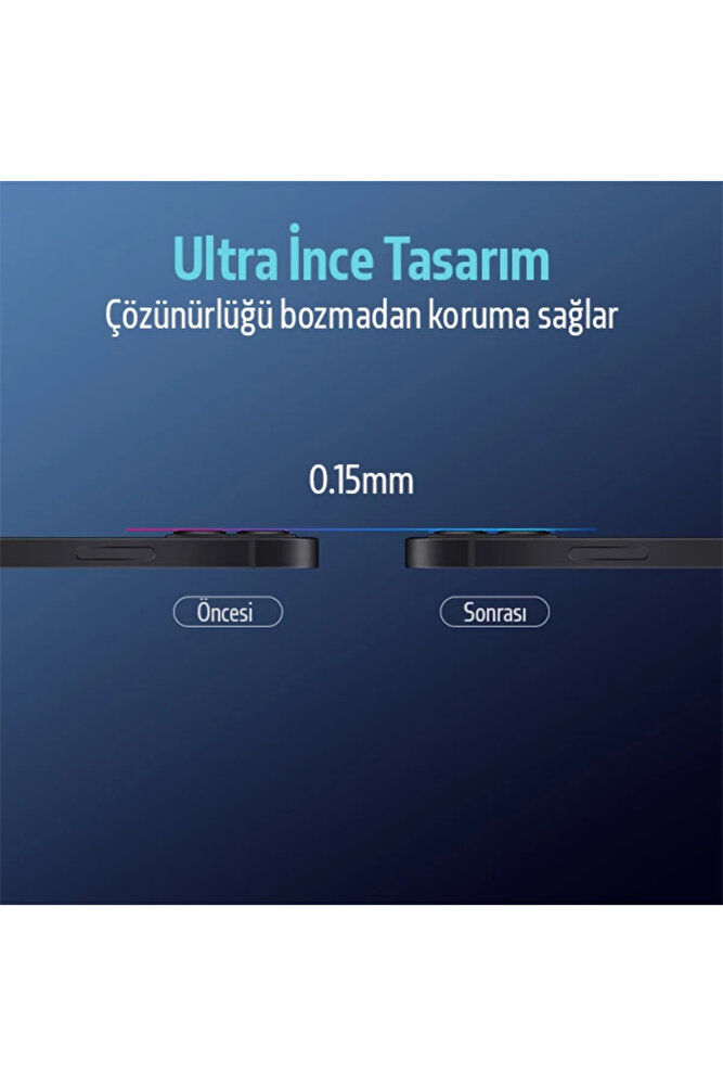 Küçük resim: ALLY İPhone 12 Mini 3D Full Tempered Glass Cam Kamera Koruyucu-(5775) - EMTHBA3