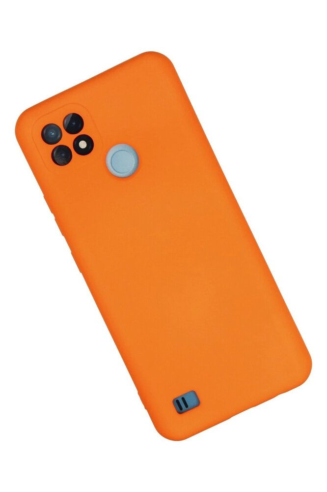 Küçük resim: Realme C21 Kılıf Nano içi Kadife Silikon - Turuncu-(5796) - VOANFD3547-8743