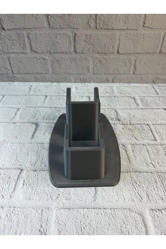 Küçük resim: Antrasit İkili Gamepad Tutucu 7x18 cm Masa ve Raf Düzeni - EMTHBA2830-6764