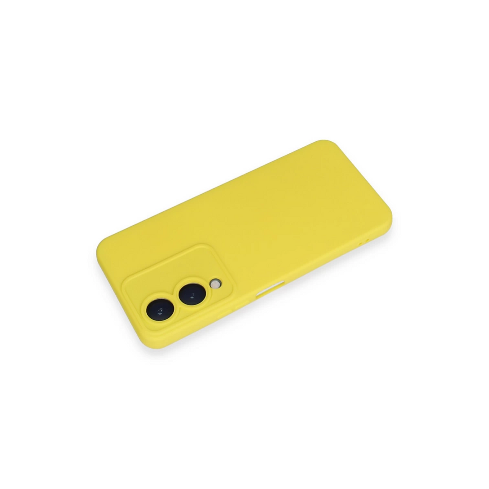 Küçük resim: Vivo Y17s Kılıf Nano İçi Kadife Silikon - Sarı