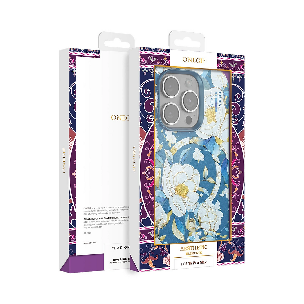 Küçük resim: Onegif Apple İphone 14 Pro Max Flower Series Magsafe Kapak - Pembe
