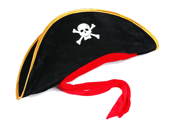 Thumbnail: Yetişkin Boy Kadife Jack Sparrow Denizci Kaptan Jack Korsan Şapkası 50X20 CM