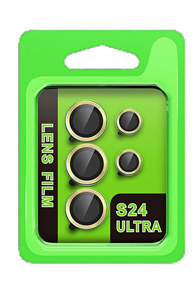 Samsung Galaxy S24 Ultra Raze Metal Kamera Lens - Sarı-(5796) - EMTHBA3111-5163