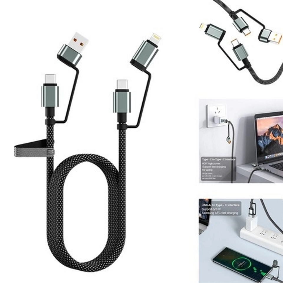 4’ü 1 Arada 100w Akıllı Tasarım Yüksek Dayanıklılık Çoklu Uyumlu Örgülü Hızlı