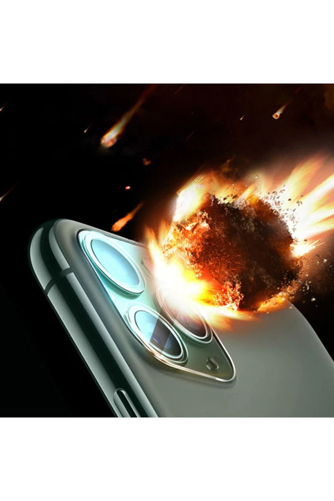 Küçük resim: iPhone 12 Pro Max 6.7 Full Tempered Kamera Koruyucu Kırılmaz Cam-(5775) - EMTH