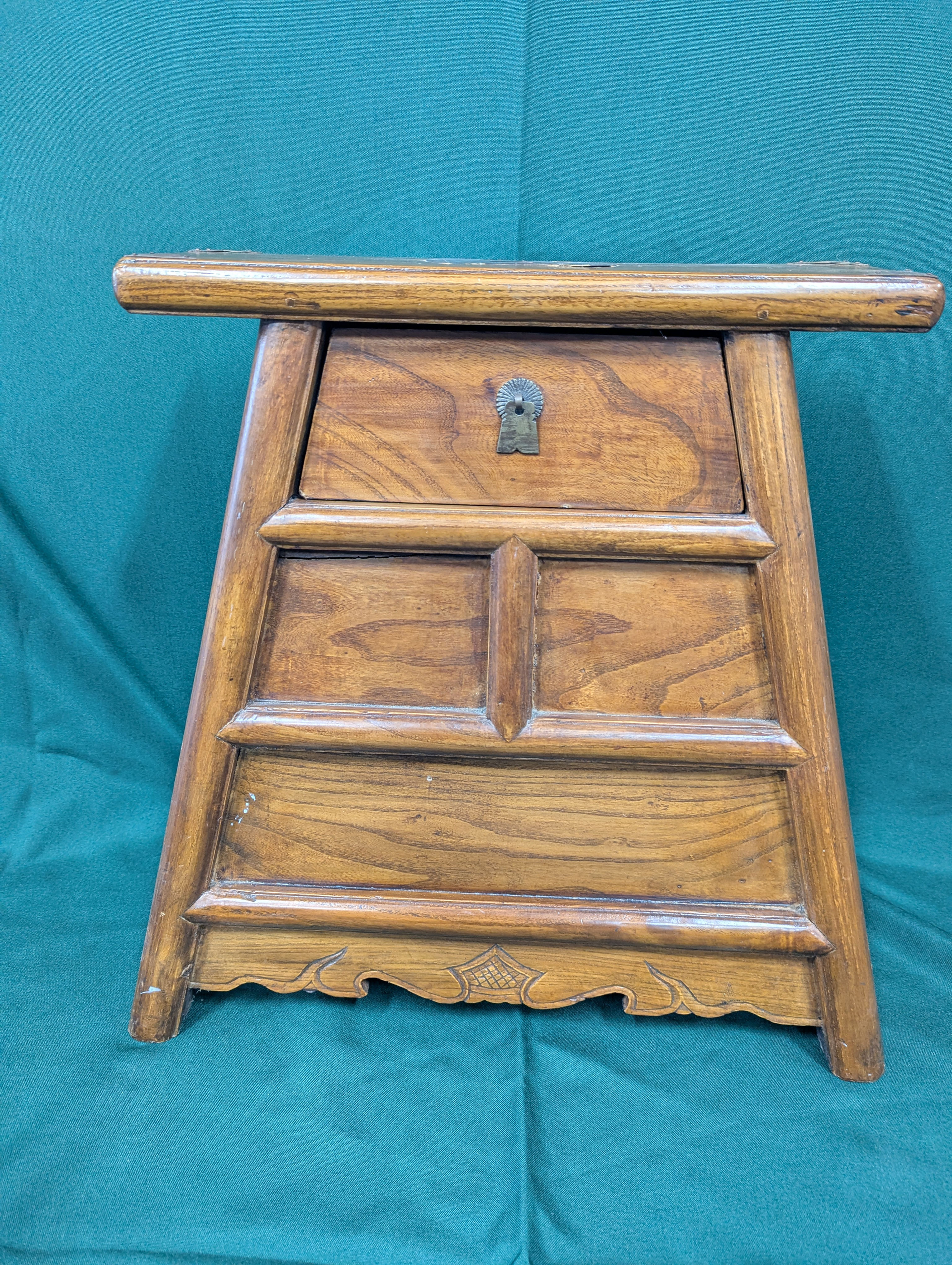 Wooden Chinese Barber's Bench