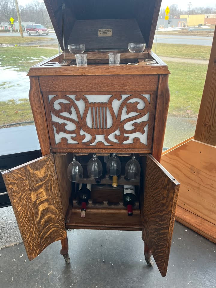 Thumbnail: Wood Bar Cabinet