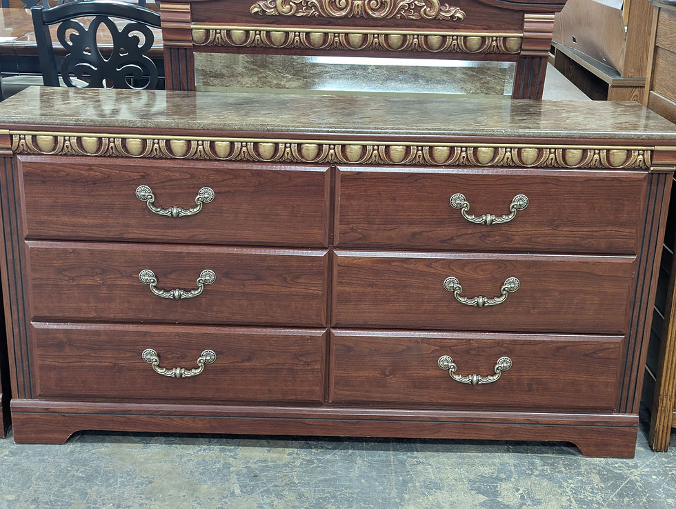 Thumbnail: 6 Drawer Dresser w/ Mirror