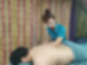 Private massage on man