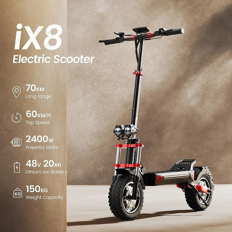 Thumbnail: iScooter iX8 2400W -  2 x 1200W Dual Motor, 20AH Battery, Roti 12 inch