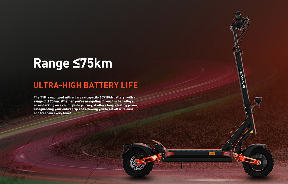Thumbnail: JOYOR T10 NFC 2026   Dual Motor, 2 x 1000W , Baterie 60V 18AH, Roti 10"