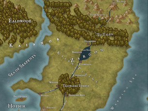 Map of fantasy region
