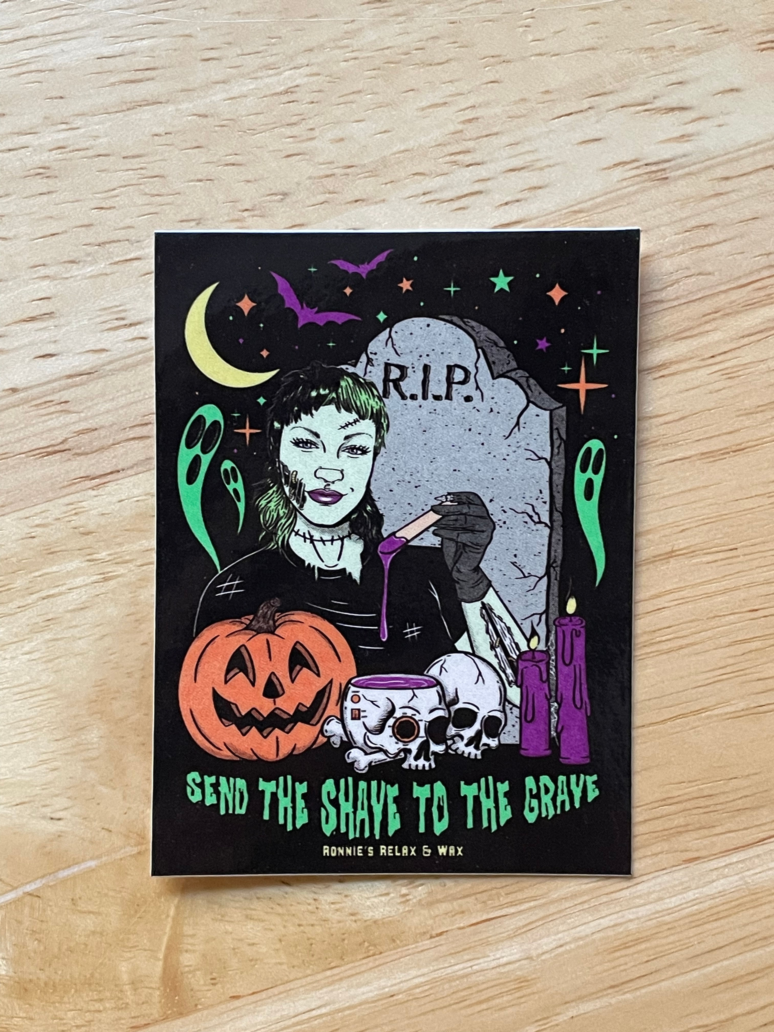 3" Zombie "Send the Shave to the Grave" Sticker