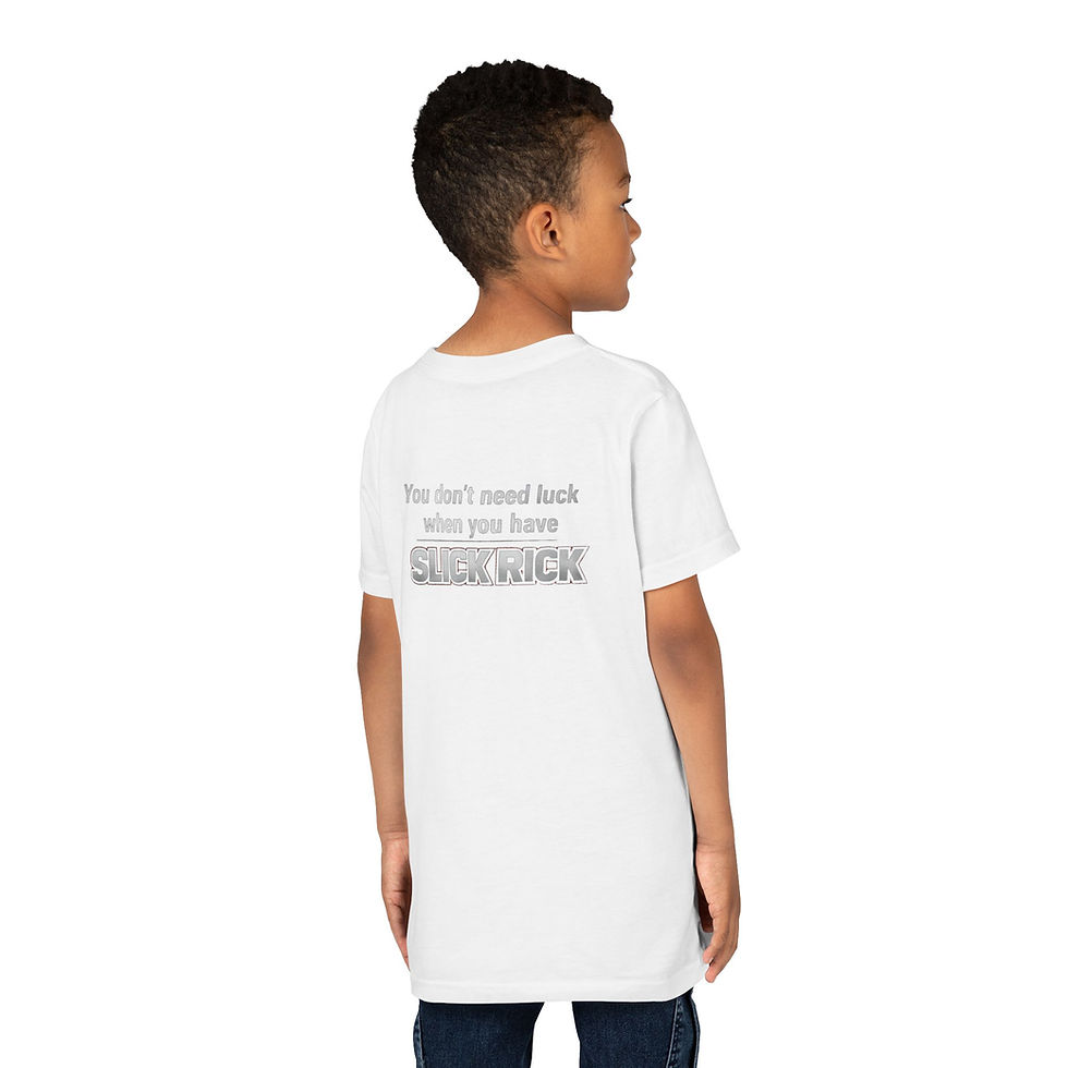 Thumbnail: Youth Tee — Slick Rick Horse Racing Design “You Don't Need Luck”