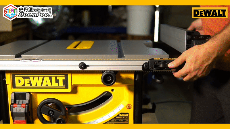 DEWALT 得偉面積霸皇枱鋸台鋸,外擋最大可以切割825mm闊的木材,通行4x8尺寸的木板完全不成問題,DWE7492