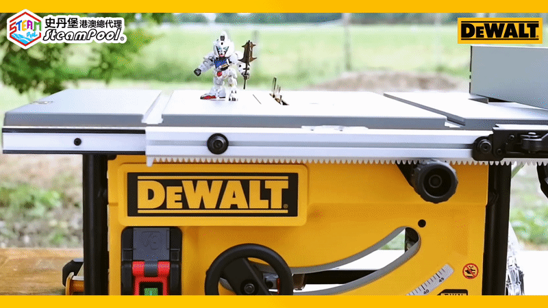 DEWALT 得偉面積霸皇枱鋸台鋸,Smooth opening減震機制,切割過程穩定,DWE7492