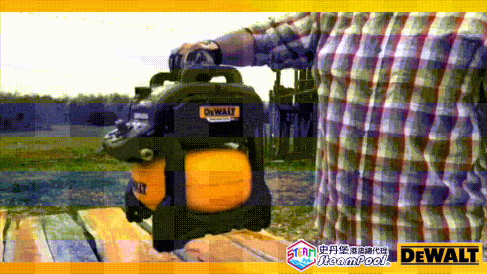 DEWALT 得偉霸氣小露寶 60V 無線鋰電風泵,以套裝出售,包含60V 6AH電池和快速充電器,DCC2560