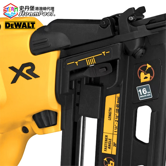 得偉磁浮坦克釘槍，產品圖片3。18/20V 16GA 鋰電釘槍 T釘 DEWALT DCN660