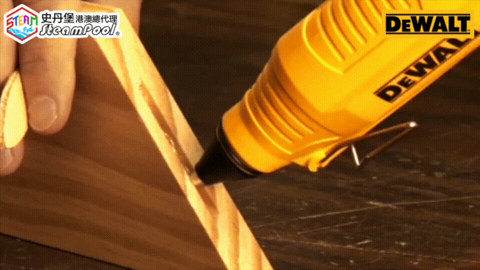DEWALT 流金熱熔膠槍,陶瓷發熱芯承受電壓幅度大,加熱後不發紅光不燃燒,DWHT70419-3 DWHTGR50