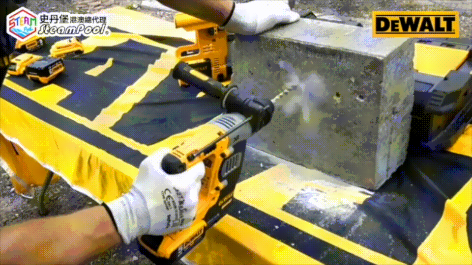 DEWALT 得偉 油壓鑽吸塵 得偉油壓鑽專用吸塵器,D型吸塵器,HEPA濾網,一體式裝嵌結構,無需額外電源且方便,DWH303DH