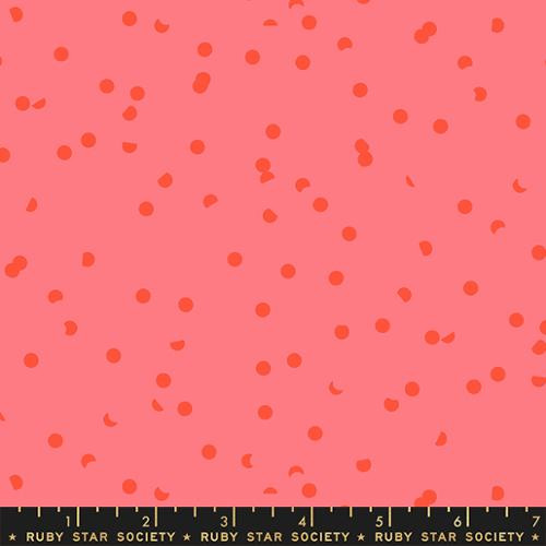 Hole Punch Dot in Strawberry Full Moon Fabric Co