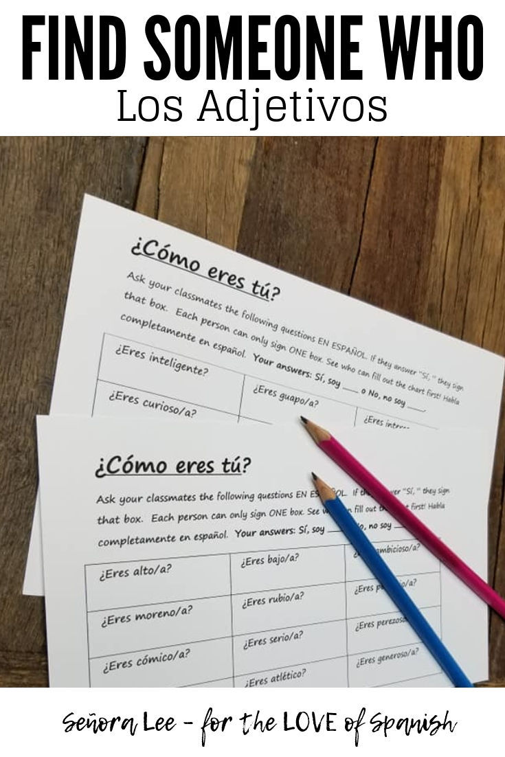 Spanish Find Someone Who Activity