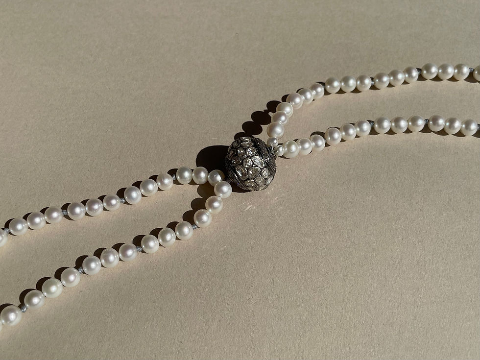 Thumbnail: No 2 Tassel Pearl Necklace