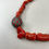 Thumbnail: Coral Necklace with Diamond Bead - SHORT