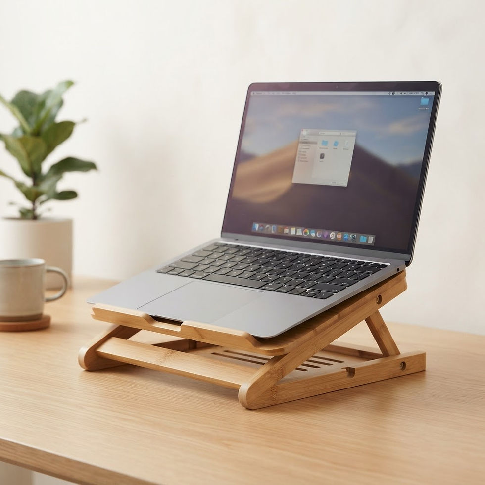 Foldable Bamboo Laptop Stand