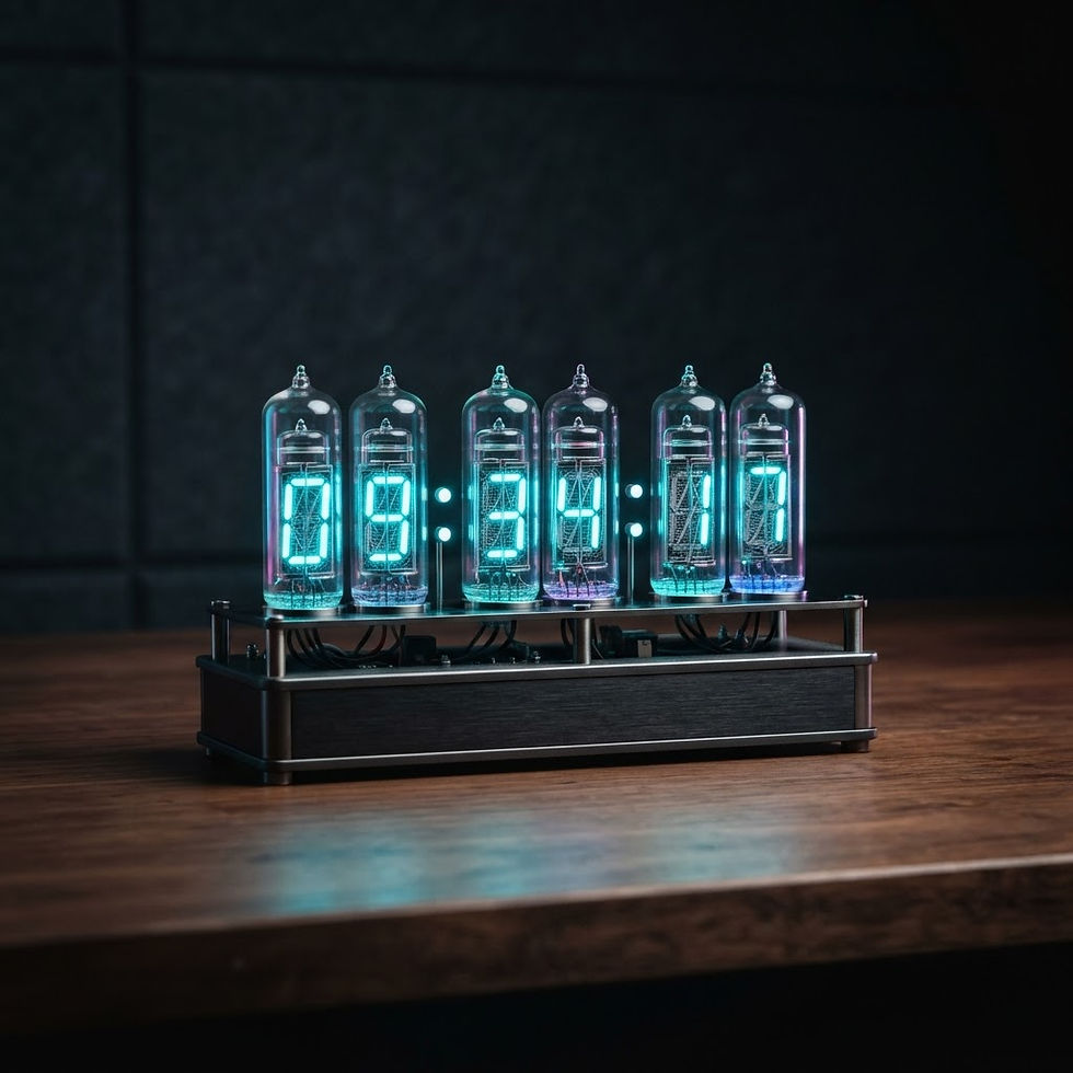 RGB Glow Tube Desk Clock