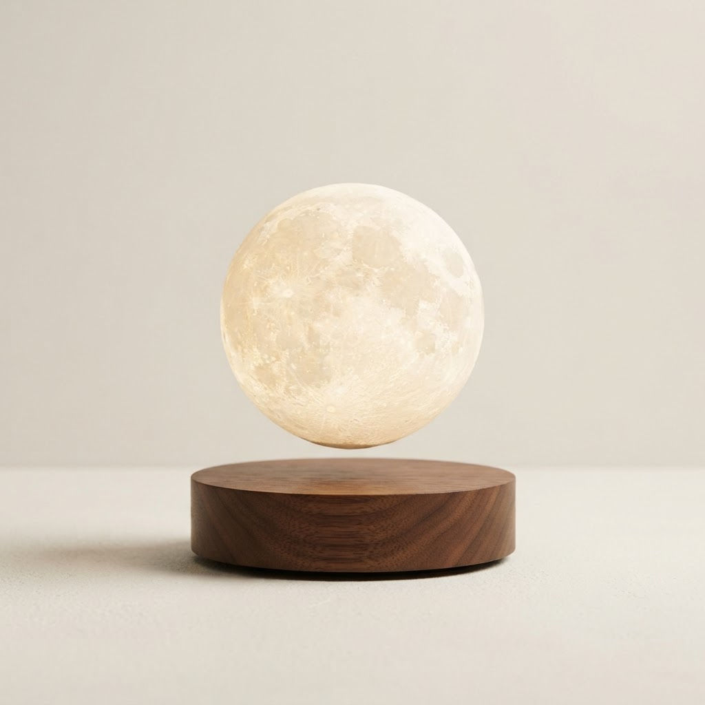 Magnetic Levitating Moon Lamp – Floating Light for Calm Evenings