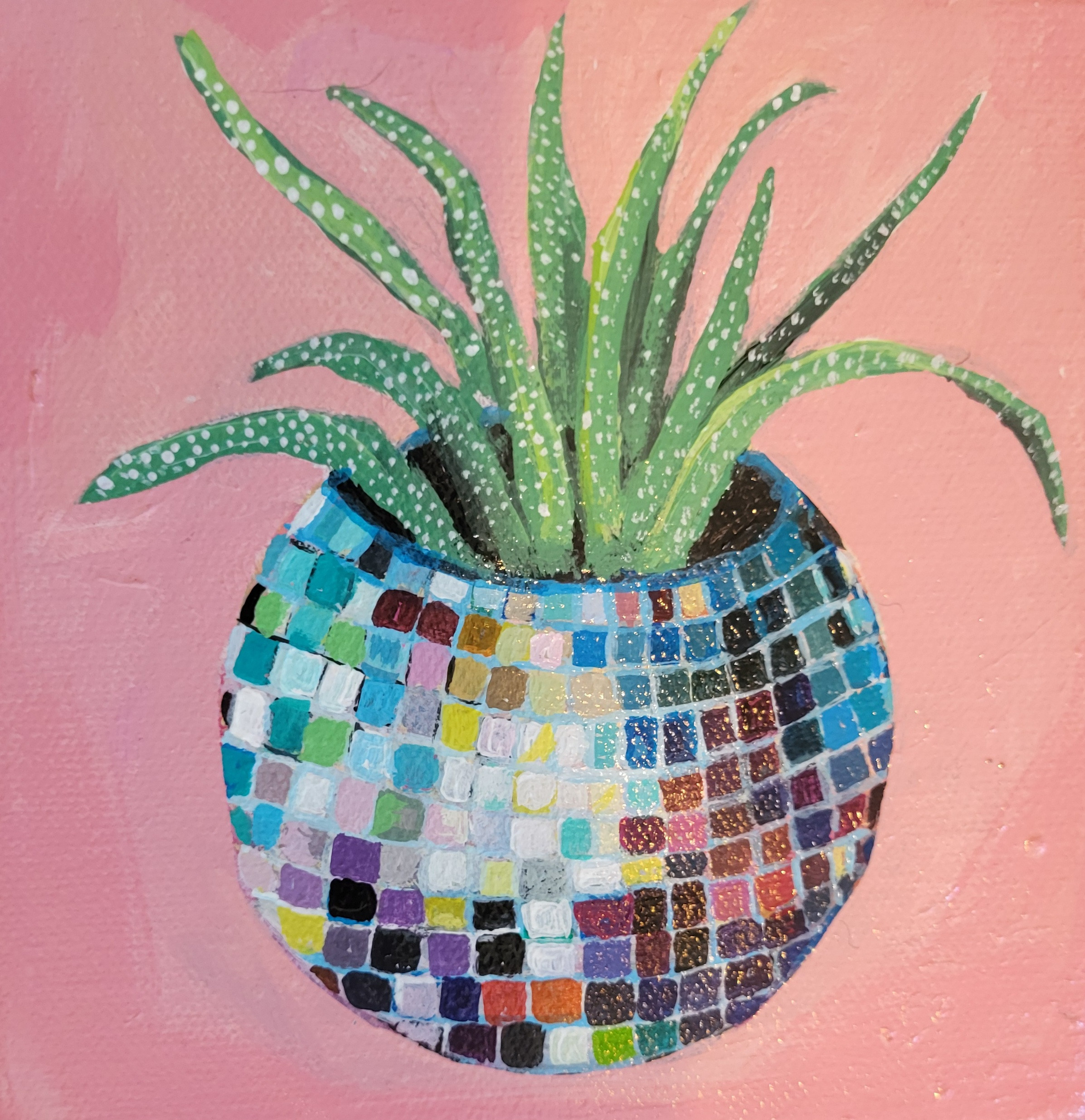 Disco Succulent Print