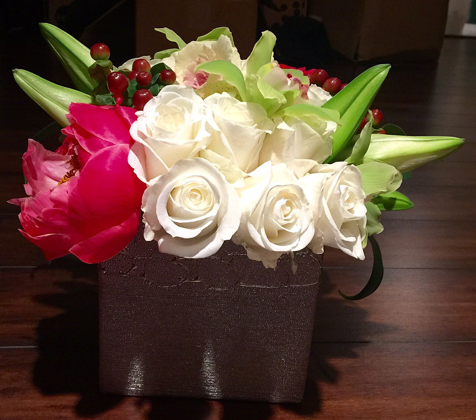 Thumbnail: Peony, Lily, Kale, Orchid and Rose Burst
