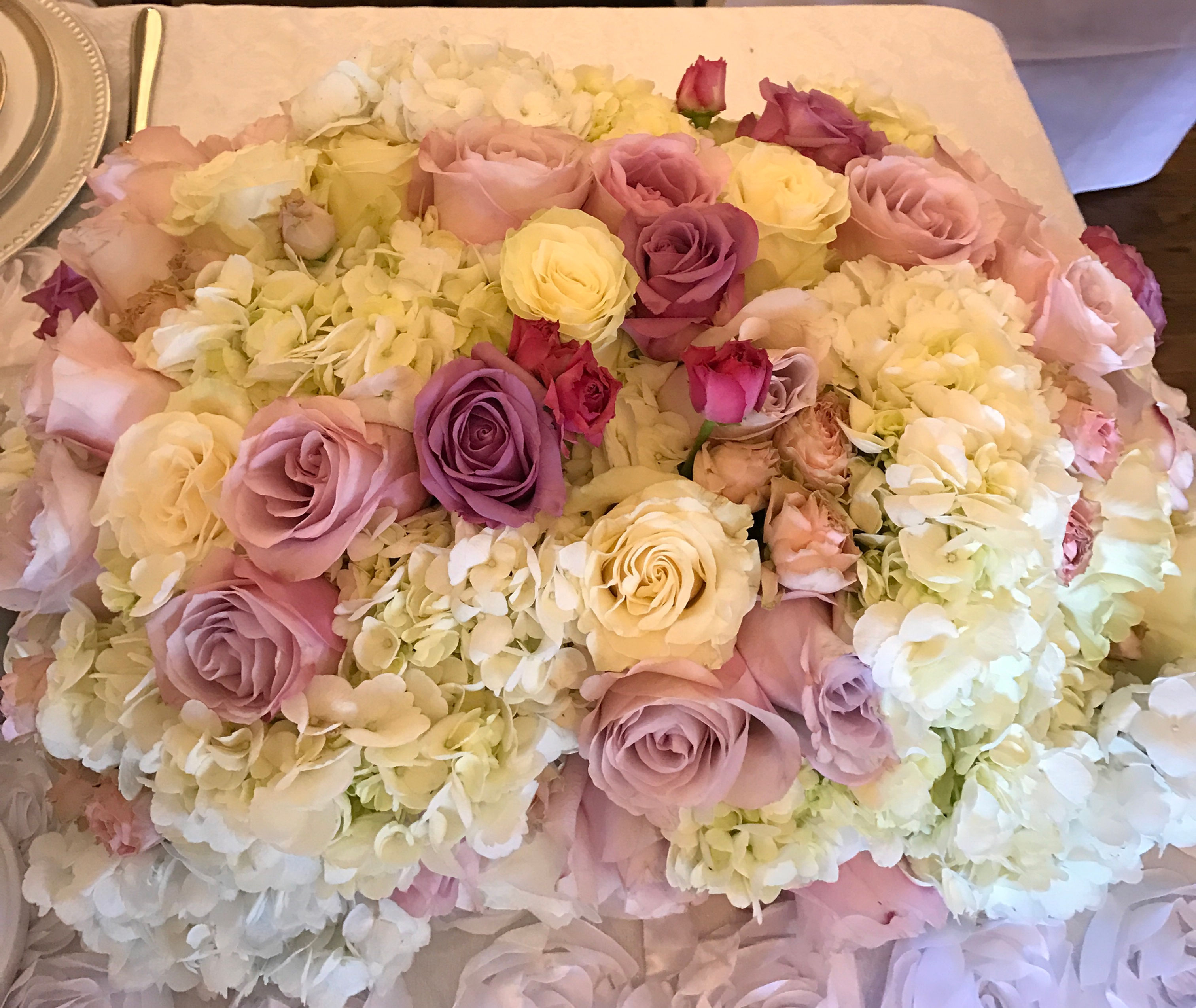 Rose/Lavender Blossoms-White Wonder