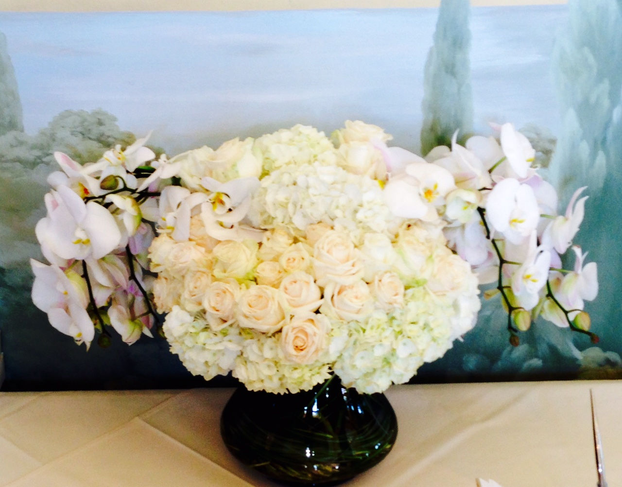 Roses, Orchids and Hydrangeas