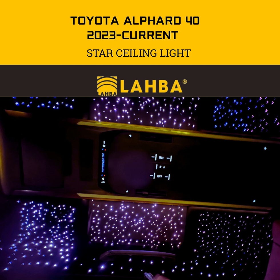 Toyota Alphard 40 star ceiling light Malaysia starlight headliner installation Puchong ambient lighting upgrade