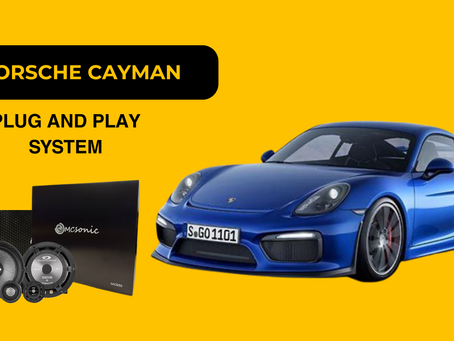 Porsche Cayman MCSONIC MC850 DSP and speaker upgrade