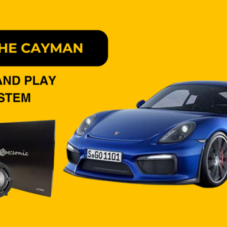Porsche Cayman MCSONIC MC850 DSP and speaker upgrade