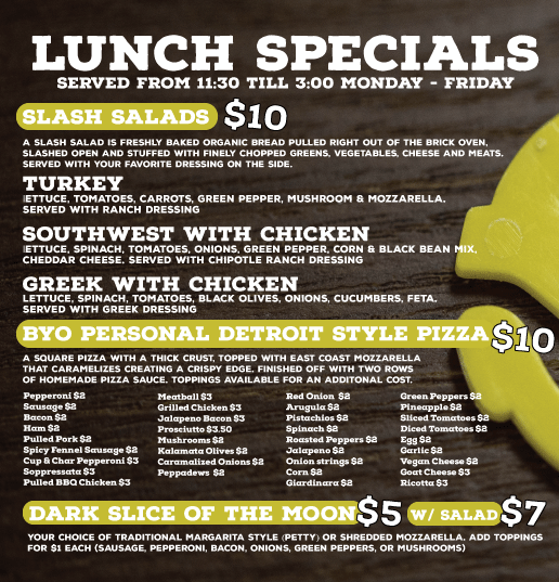 Naperville Specials Freedom Brothers Pizzeria & Alehouse