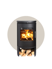 Poêle à bois Morsø 6141 en fonte sur pieds, design épuré 